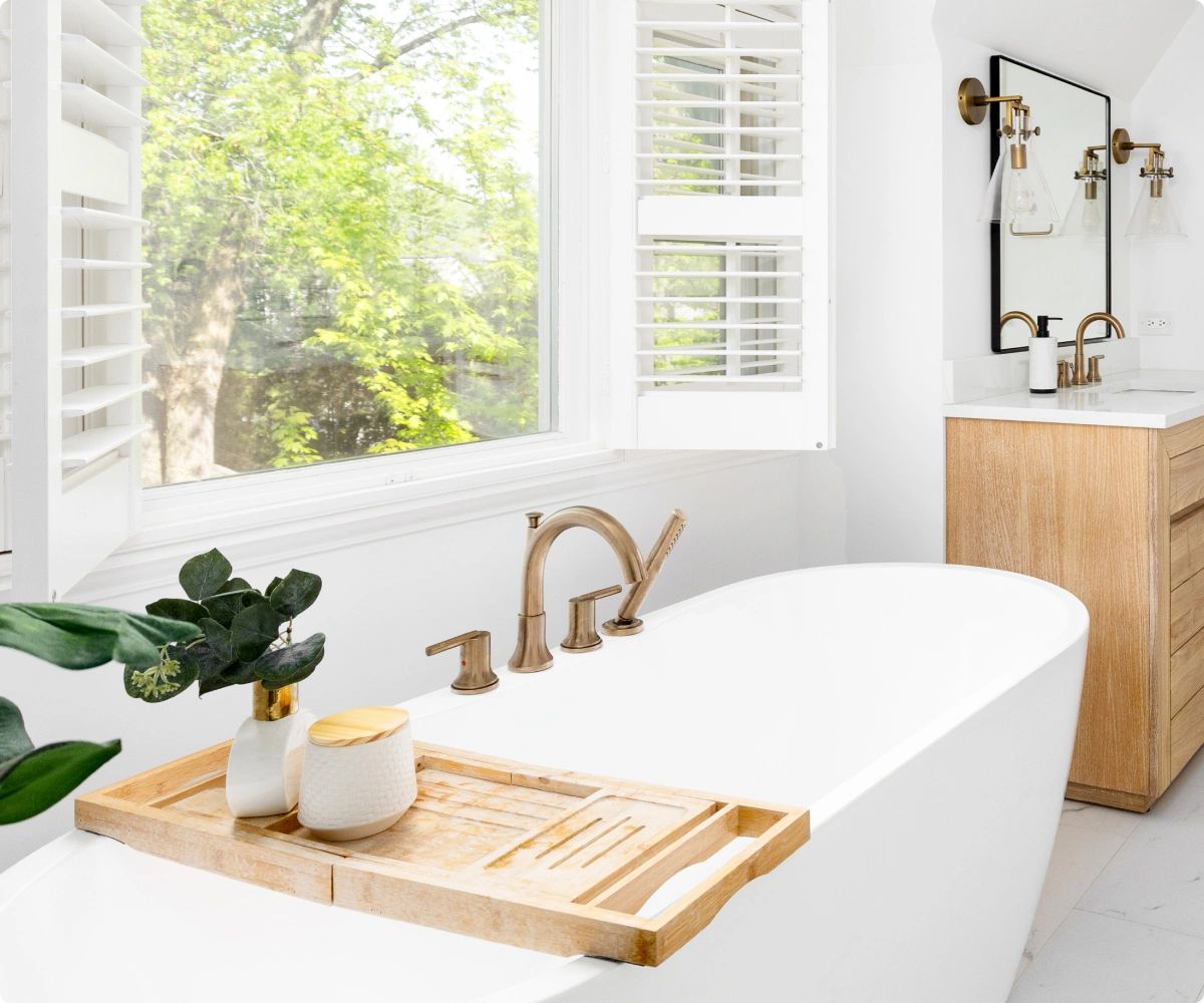 Spa-like bathroom