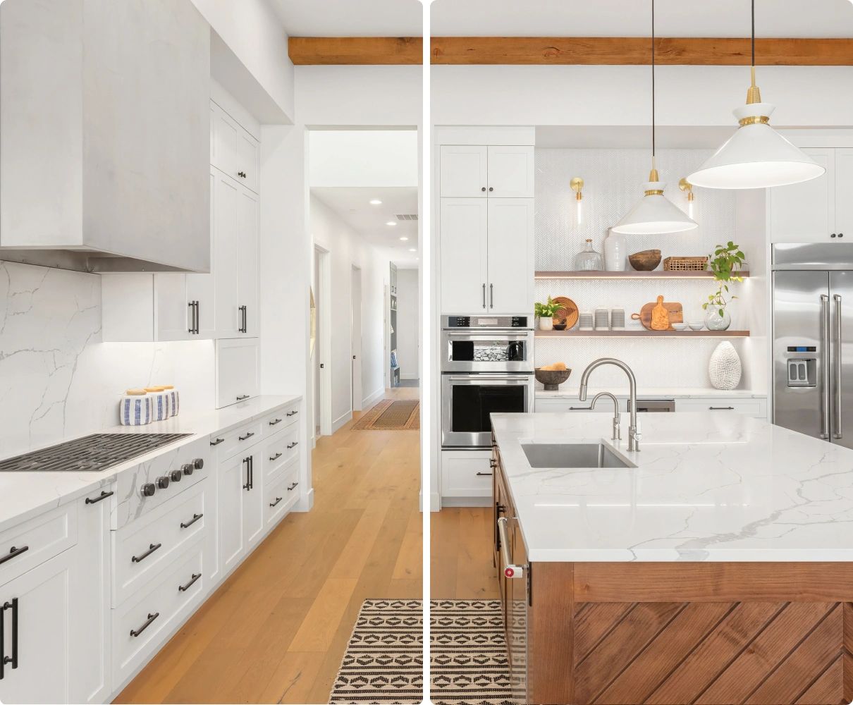 Beautiful, bright modern kitchen
